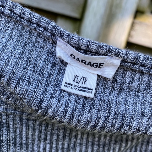 NWOT High neck grey tank top - Picture 2 of 2